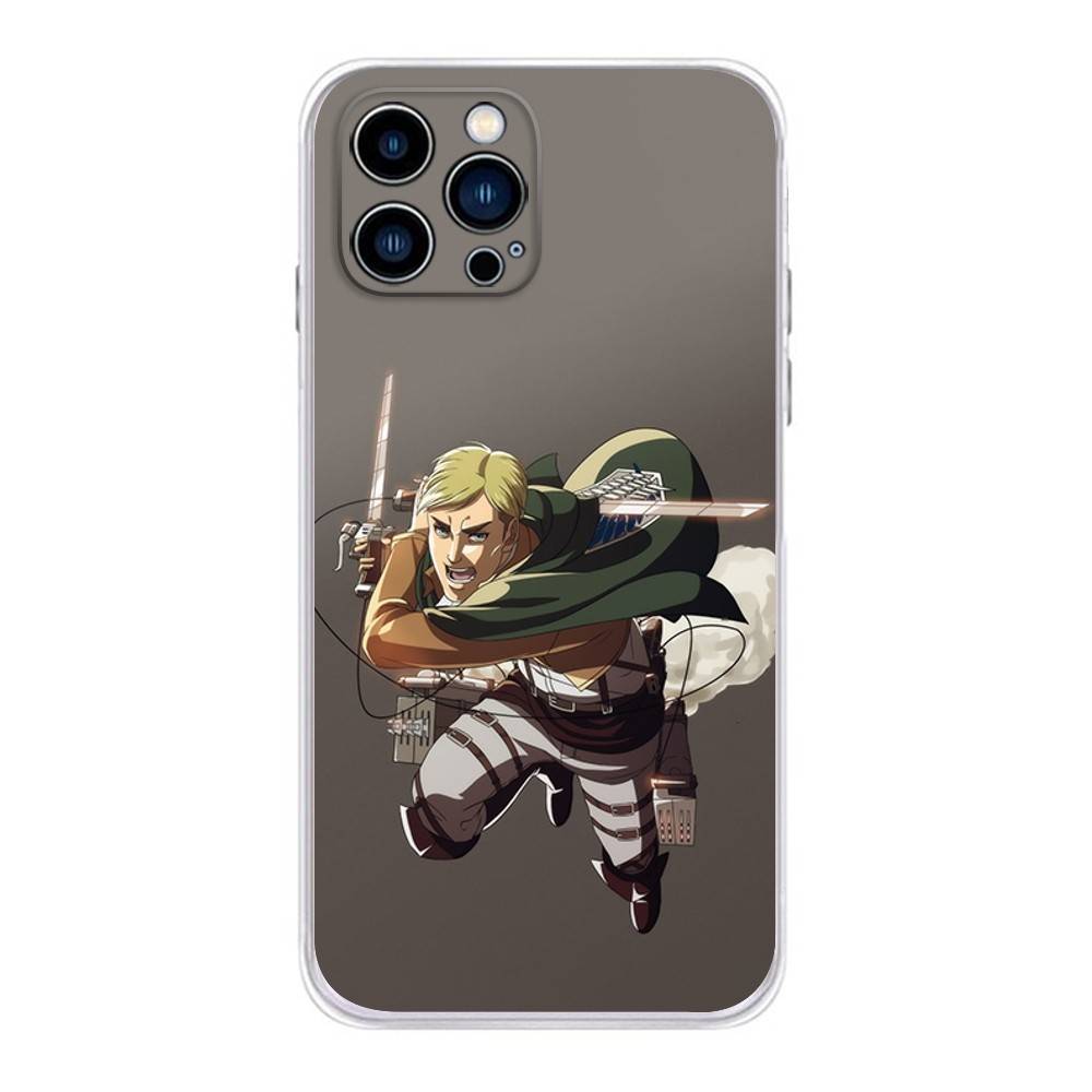 Anime E-Erwin S-Smiths Phone Case For iPhone 16,15,Pro,Max,14,Plus,13,12,11,E Mini Air,17,Pro Drop Protection Cover TPU
