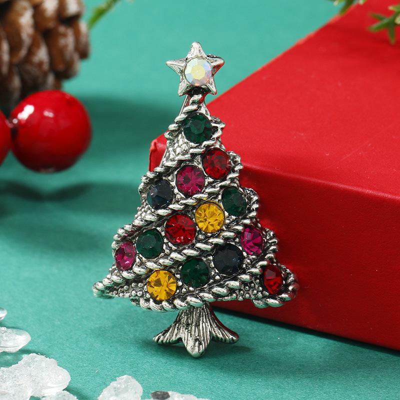 Exquisite Rhinestone Christmas Bell Brooch and Lapel Pin Ornament