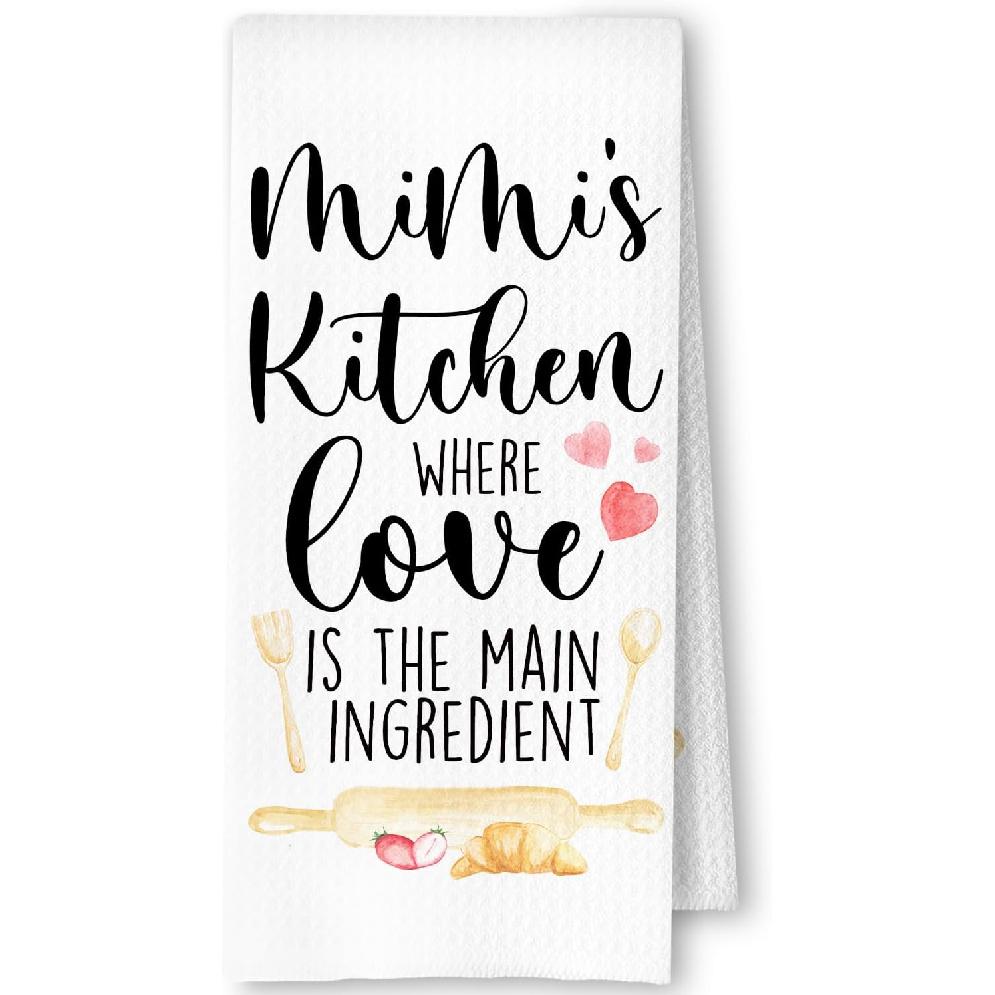 Best Mom Gifts Kitchen Towels, Mother's Day Birthday Gifts for Mom Dish Tea Towels for Kitchen, Mother Gift from Daughter Son Decorative Hand Towels,