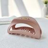 Korean Style Elastic Plastic Hair Claw Creative Solid Color Shark Clip Silicone Shark Clip  Daily
