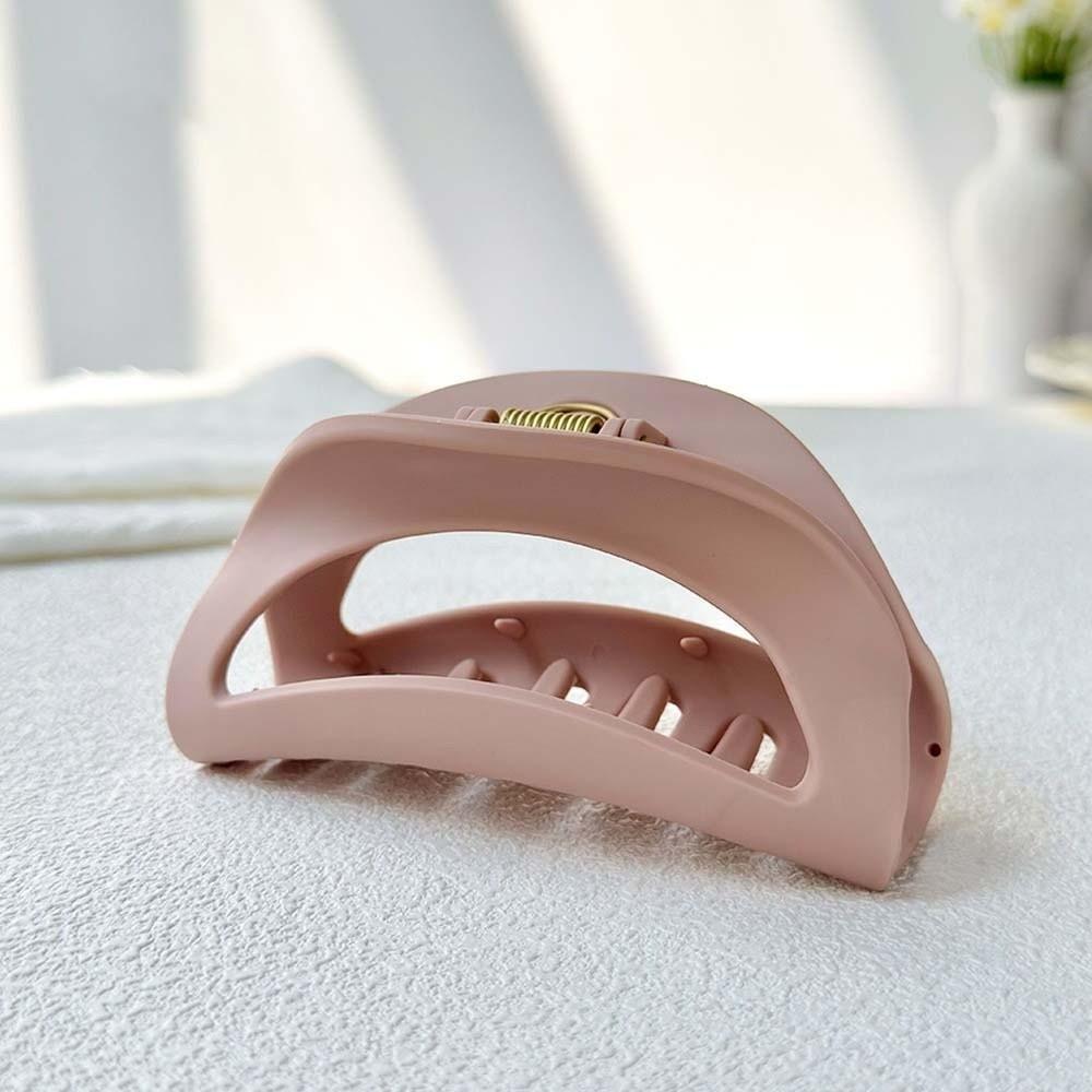 Korean Style Elastic Plastic Hair Claw Creative Solid Color Shark Clip Silicone Shark Clip  Daily