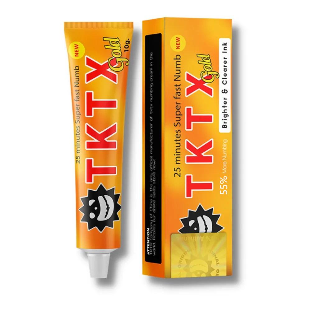 

TKTX TATTOO Gold 55% Обезболивающий крем (10г) 10g золотой