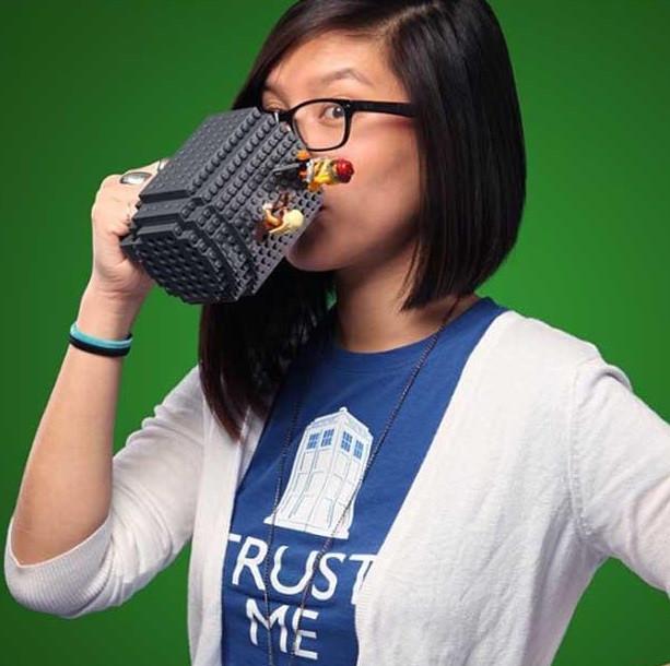 Blok Bulmaca Kupa Kahve Fincanı Tasarımcı Kupa Yapılabilir Tuğla Kendin Yap Farklı Renkler 350ML Yapı Taşları