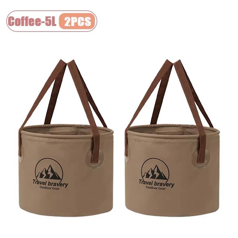 5/10/20LCollapsible Water Bucket Portable Outdoor Foldable Storage Container for Camping Hiking Beach Picnic Storage Basket
