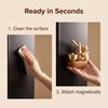 Wind Chime Doorbell-No-Drill Magnetic Door Bell,Brass &Solid Wood Cat Doorbell for Entry Door, Home &Pet Door