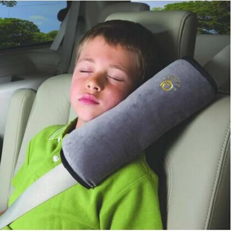 

Baby Car Pillow – Kids Safety Seat Shoulder Cushion & Belt Support Pillow for Toddlers, Comfortable Head & Harness Protector серый