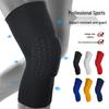 Honeycomb EVA Basketball Knee Pads with Silicone Anti-Slip, Shock Absorption, and Breathable Lycra.