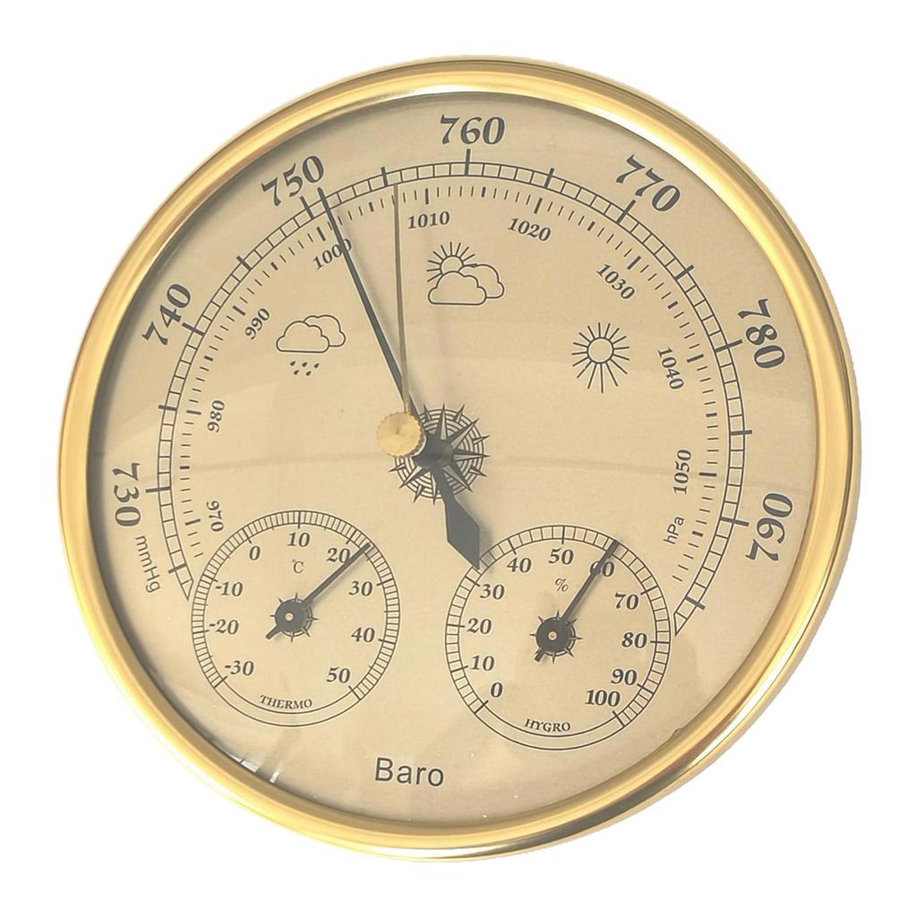 Přesný barometr 3 v 1, barometr, meteorologická stanice, teploměr, vlhkoměr, vlhkoměr pro vnitřní a venkovní použití
