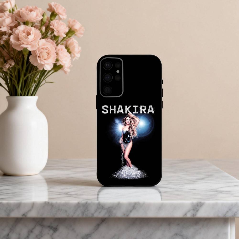 

Popular S-Shakira-A Phone Case For Samsung S25,24,23,22,30,21,10,9,Ultra,Plus,Lite,FE,4,5 G Soft Black Case Samsung S24ULTRA