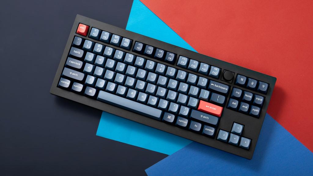 Keychron V3 Max QMK Wireless Custom Mechanical US RGB Hot Swappable Gateron Jupiter Mechanical with and Linux Keyboard, 2.4 GHz/Bluetooth 5.1/Wired