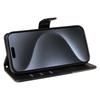 For iPhone 15 Pro Case Shockproof Geometric Lines PU Leather Phone Cover