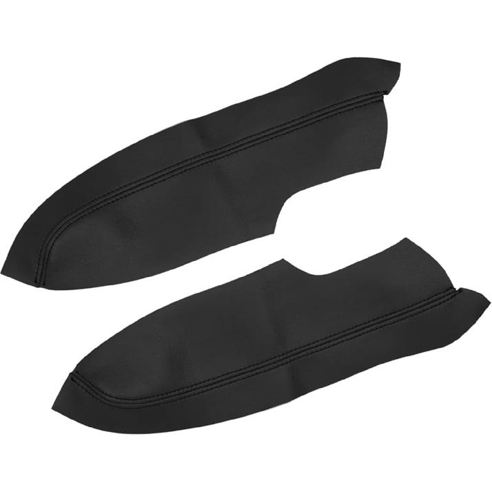 

1 Pair Synthetic Leather Car Front Door Panels Armrest Cover Black for Honda Civic 2006-2011 Sedan Item Replacement