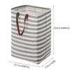 Foldable Cotton Linen Laundry Toy Storage Basket - Waterproof, Large Capacity