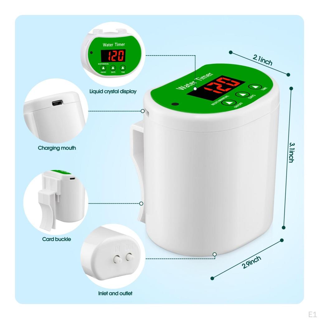 Micro-Irrigation Irrigation Kit with Timer Timed for Potted Plants, Balcony