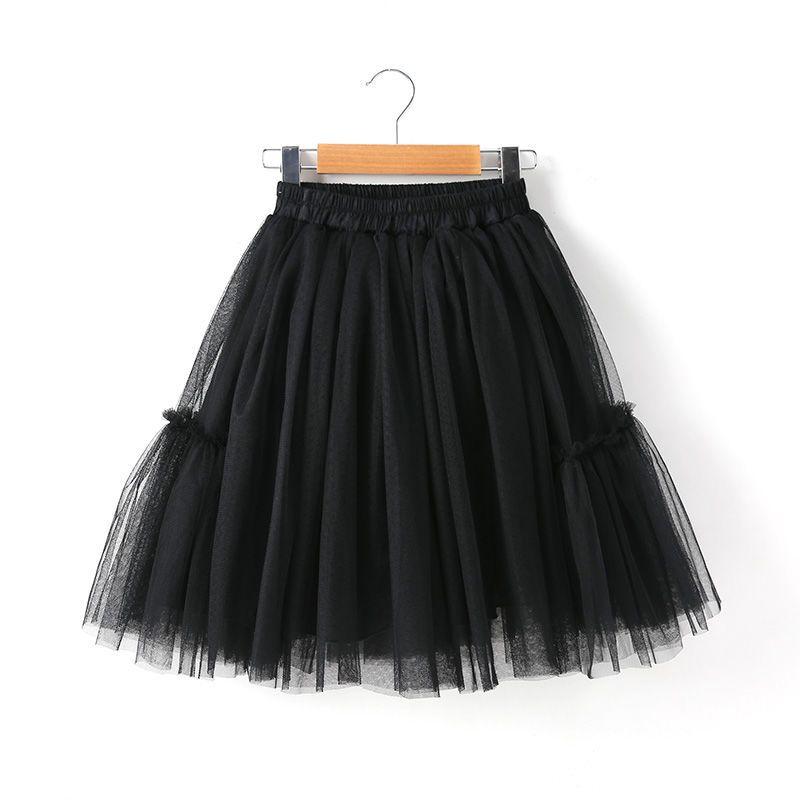 Girl's Half Body Fluffy Skirt Sweet Half Body Skirt Parent-child Colorful Skirt Performance Skirt