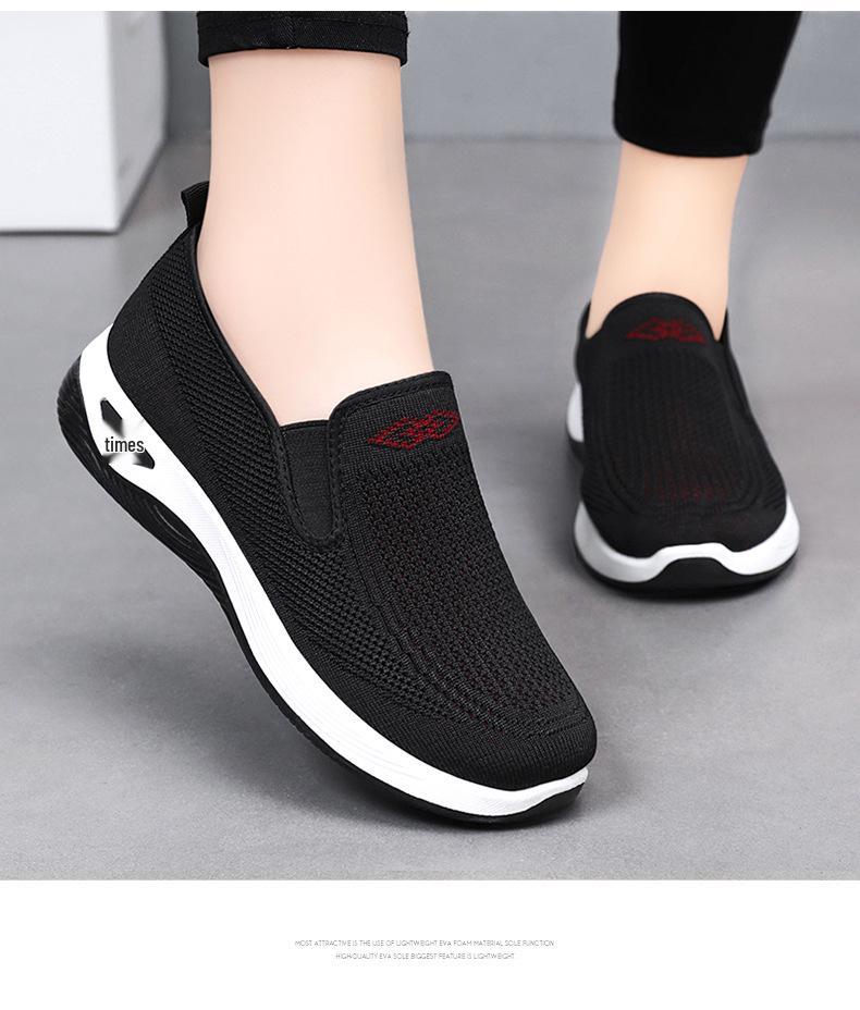 Jinshiyuan Women's Plus Size Soft Sole Comfort Shoes for Middle-Aged & Elderly