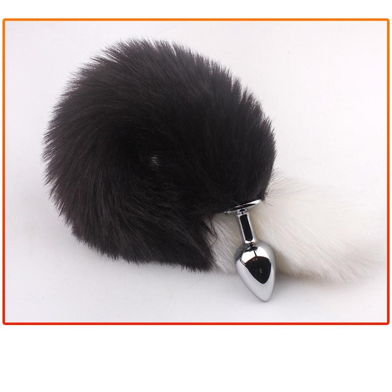 Sexy Toys Metal Fake Fur Fox/Dog Tail Anal Plug Butt Plug BDSM Flirt Anus Plug For Women Adult Games Product For Couples