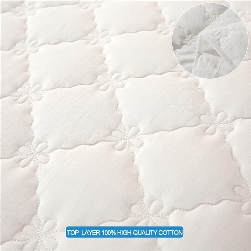 Star El Quality Mattress Cover – Top Layer Yarn-Dyed Washed Cotton,Soft, Breathable For Lasting Comfort,Hypoallergenic