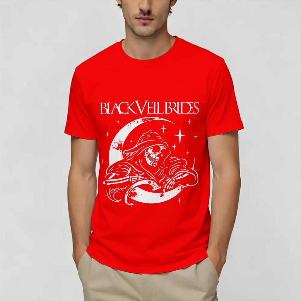 Black Veil Brides Tshirts For Unisex Novelty Cotton Tee Shirt Crew Neck Short Sleeve T Shirt Plus Size Clothes