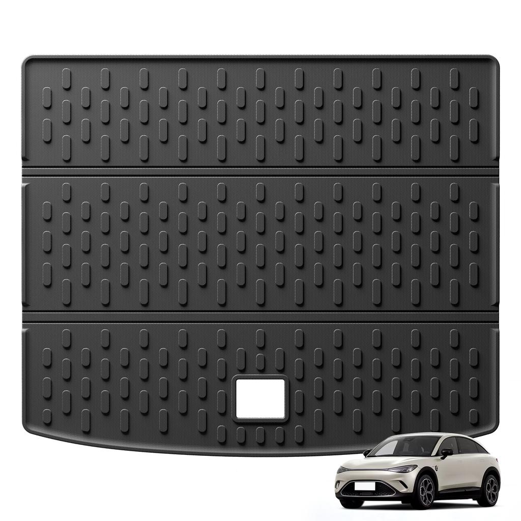 LUCKEASY Left Hand Drive for Smart #3 Smart 3 2023- 2026 TPE Car All-Weather Floor Mat Trunk Pad Backrest Liner Accessories