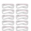 Silicone Color Eyebrow Card Drawing Aid Makeup Tool European Style Beginner Eyebrow Grooming Accessory 11 Piece