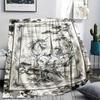 Einhorn Tierprint Flanelldecke, Hohe Qualität, Bequem für alle Jahreszeiten, Heimdekoration, Wärme und Komfort, Perfekt für Weihnachtsgeschenke140