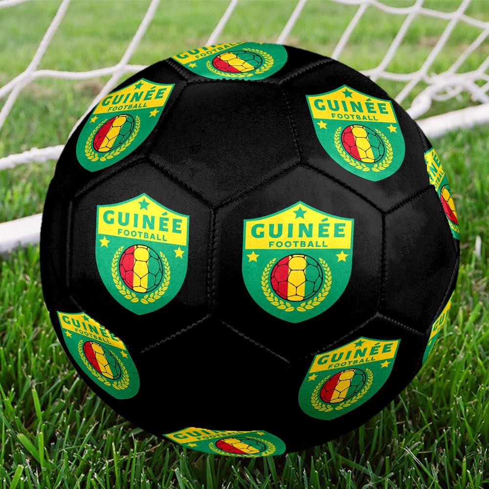 Guinea Bissau Indoor Soccer Ball Colorful All Ages Size 5 Machine Stitched PVC Competition Ready Durable High-Bounce