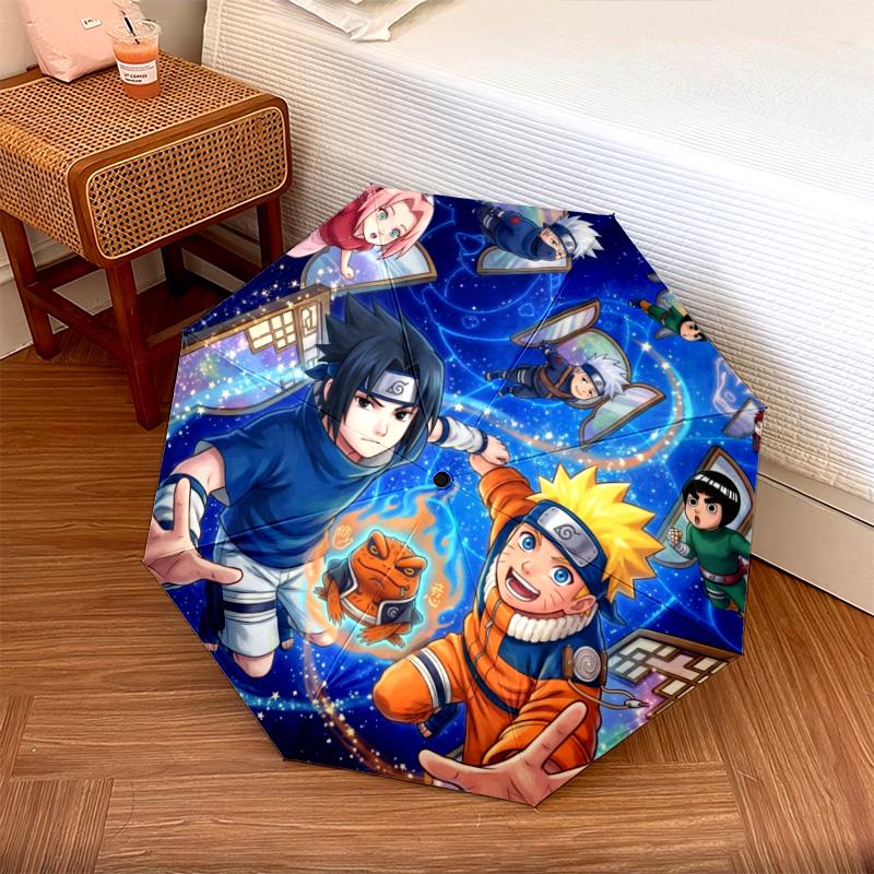 

1PC Automatic Folding Umbrella Naruto Pattern 8 Ribs Portable Foldable Travel Umbrella Christmas Birthday Gift разноцветный