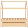 VidaXL Cadre de lit d'enfant avec tiroir Bois de pin massif 70x140 cm