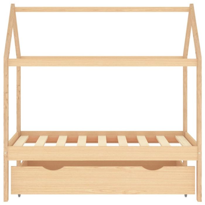 VidaXL Cadre de lit d'enfant avec tiroir Bois de pin massif 70x140 cm