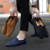 FashionShoes Men Loafers Slip On Fashion Breathable Lazy Peas Shoes Outdoor Italian Genuine Leather Moccasins Casual Shoes for Men
