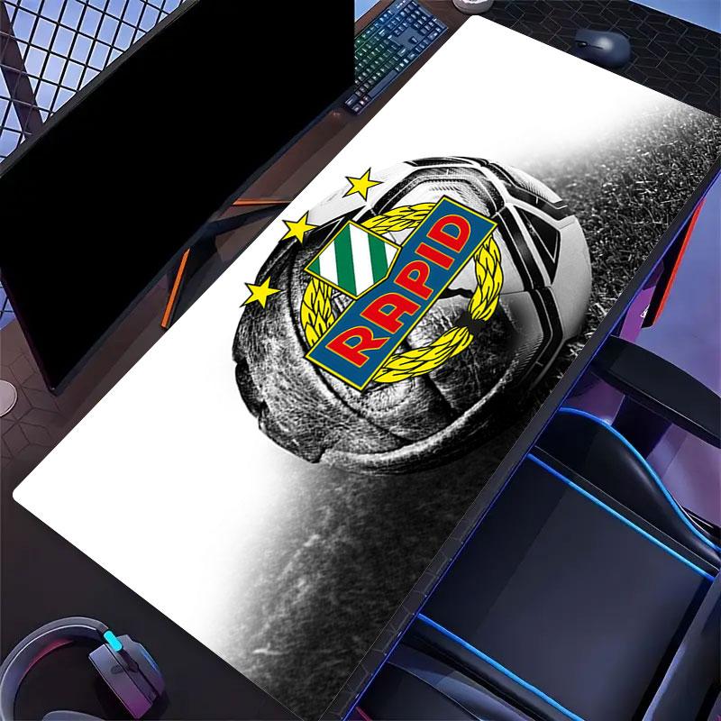 SK Rapid Wien Mouse Pad, Large Gaming Desk Mat, Non-slip XXL Mousepad for Laptop & Tablet, Mini PC Playmat with Stitched Edges