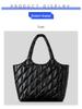 Women's Large Capacity Quilted Nylon Tote Bag for Autumn and Winter