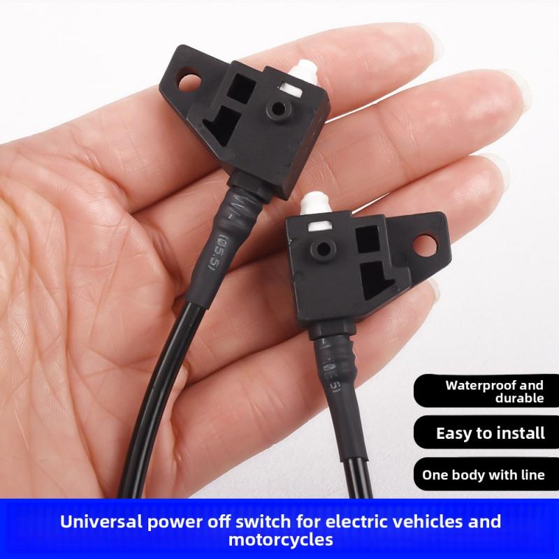 Recessed Mount Waterproof Power Cut-Off Switch for Motorcycle - Moto-Sized Battery Disconnect Switch Resistant to Water