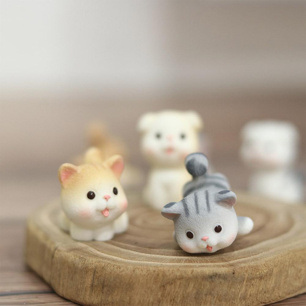 Cute Pet Micro Landscape Fairy Garden DIY Kitten Ornament Figurines Small Statue Miniatures