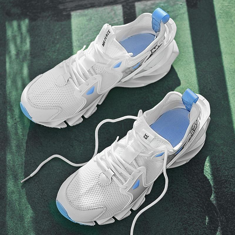 Men's Fashion Blade Shoes Mesh Outdoor Sports Shoes Breathable Running Sneakers Trendy Training Shoes