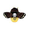 22CM Realistic Cute Horror Cartoon Death's Head Hawkmoth Plush Toy Flying Moth Stuffed Animals Doll for Children Halloween Gifts