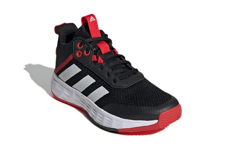 Adidas OwnTheGame 2.0 K Slip Resistant And Breathable Low top Performance Basketball Shoes Black White Kids' H01555