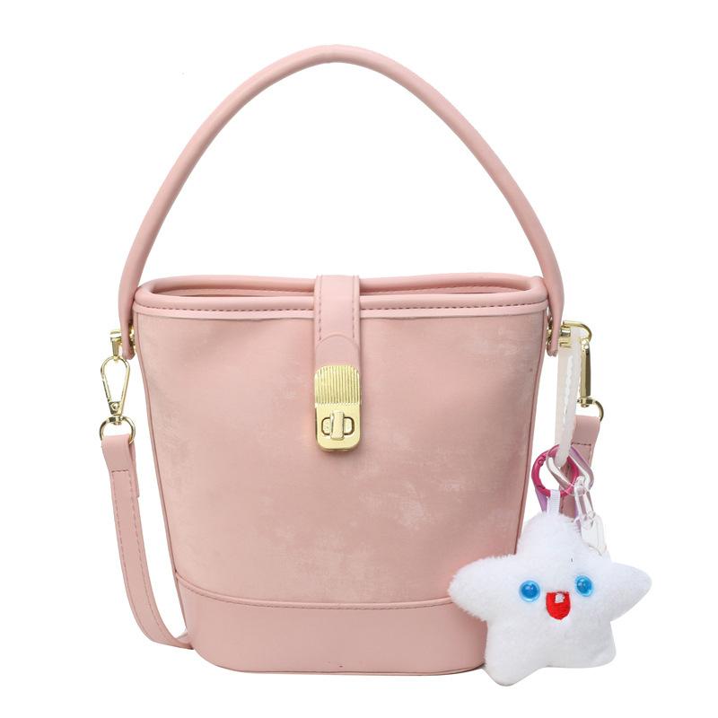 

Crossbody Versatile Bag Women s New Fashion Sense Shoulder Bag no pendant розовый