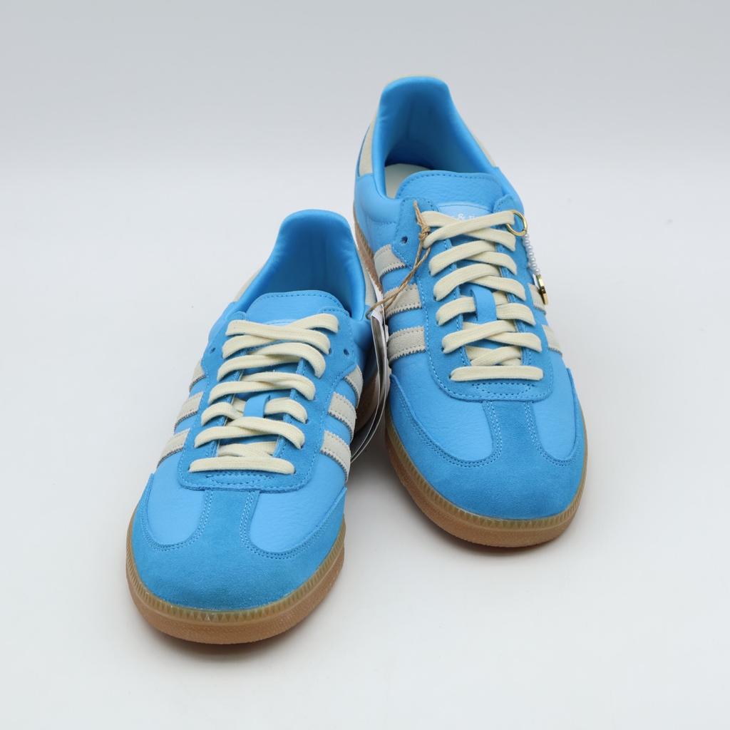 IE6975 Sporty & Rich Adidas Samba OG Cream White Blue Rush Gum (Men's)