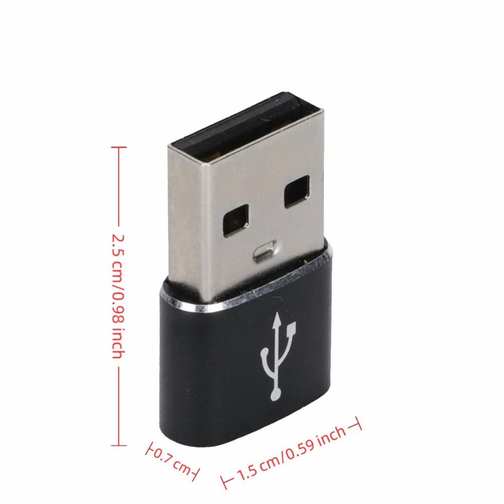 3PCS U Disk Adapter USB to TypeC Adapter USB C Female to USB Male Adapter Computer Use