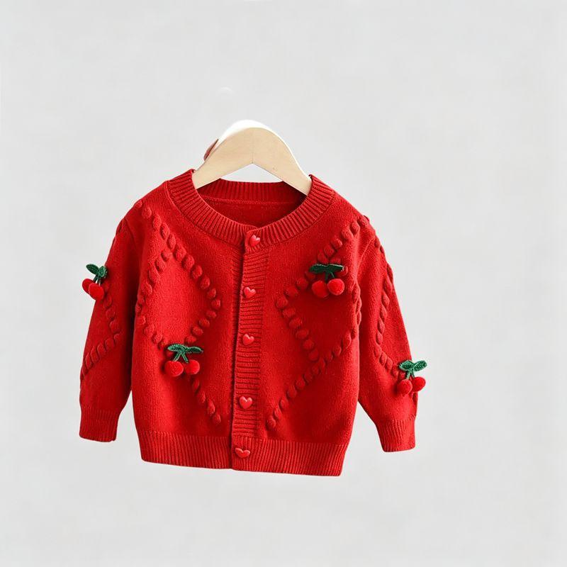 Boys Girls Knit Sweater Single Top / 2Pcs Set Soft Knitted Fabric Warm Children Casual Outfit For Daily Wear