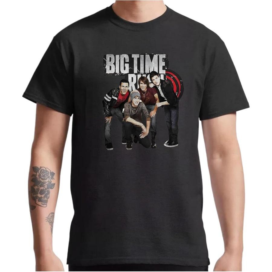 Мужские футболки Big Time World Tour с круглым вырезом, ретро-графикой, унисекс S