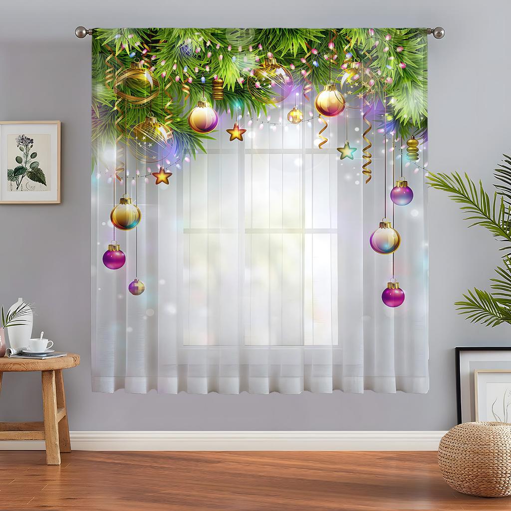 1pc Beautiful Blue Peacock Cartoon Sheer Curtain Suitable for Living Room, Bedroom, Dining Room, Hallway, Office, Gym, Kitchen