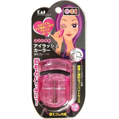 KAI QEC Compact Eyelash Curler Pink - Portable KQ097