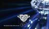 925 Sterling Silver Heart-Shaped Moissanite Jewelry Set: Ring, Necklace, Earrings