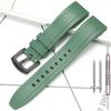 Dust-Free Rubber Waterproof Quick Release Watchband 20mm 22mm 24mm 26mm Black Silicone Strap for Seiko Omega Watch Accessories