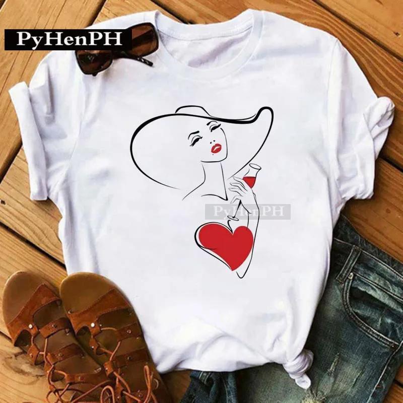 Women's Fashion Western Ballet Dancer Short Sleeve T-shirt Casual Elegant Summer Top Polyester Fabric Girl's Personality Sister