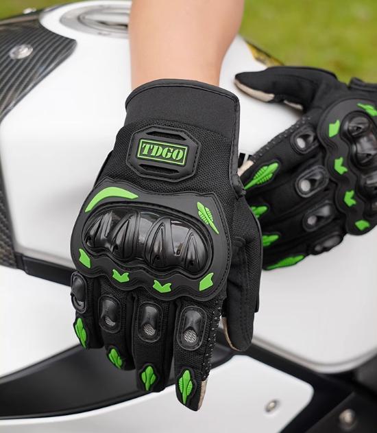 Summer Men's Motorcycle Riding Full Finger Breathable Windproof Gloves