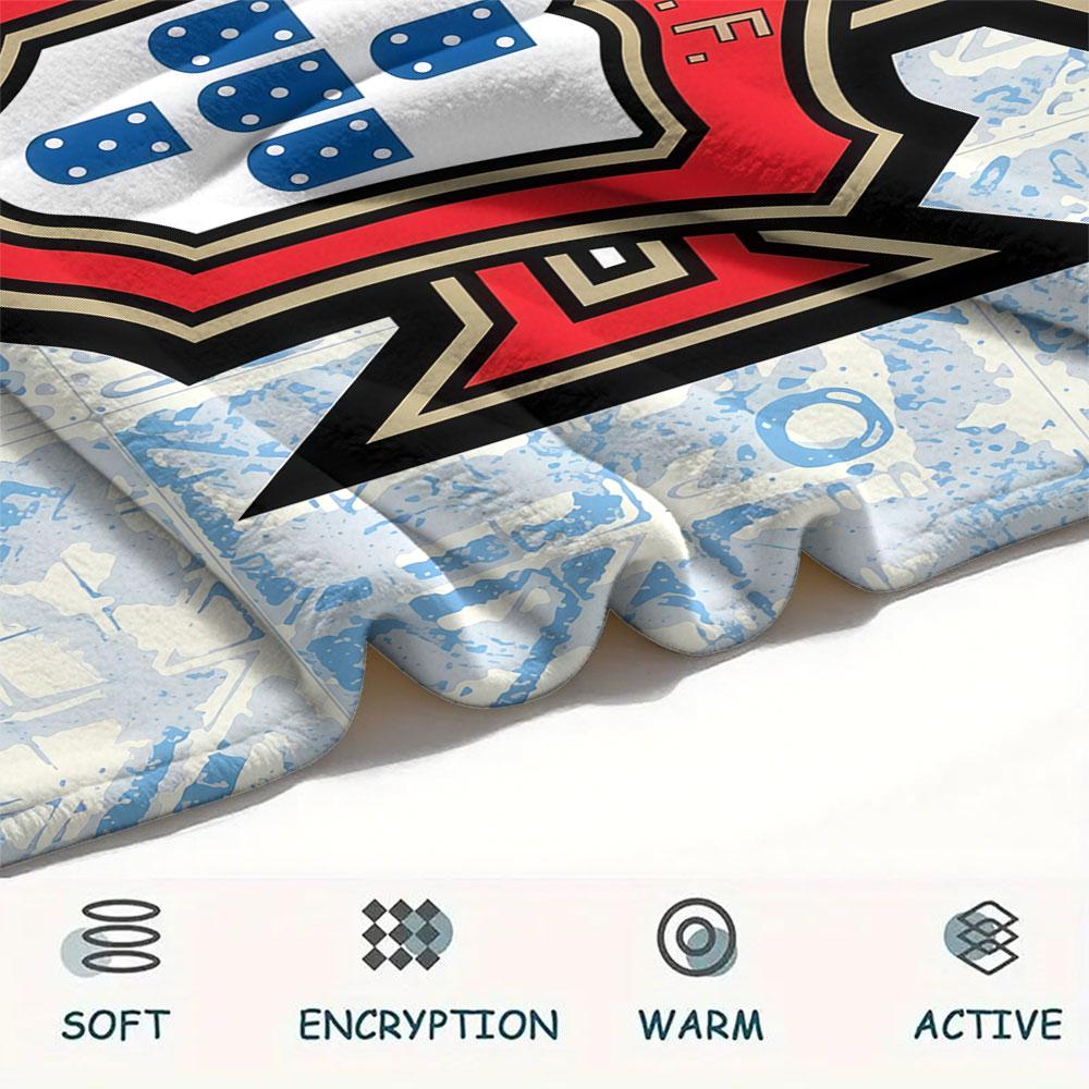 Coperta in Flanella Stampata Calcio Portogallo, morbido plaid per camera da letto divano, lavabile, merchandising tifoso di calcio, ottimo regalo.